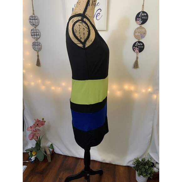 (C-74) Sweet storm short sleeves‎ womens dress size S color black.green, blue - Picture 6 of 8